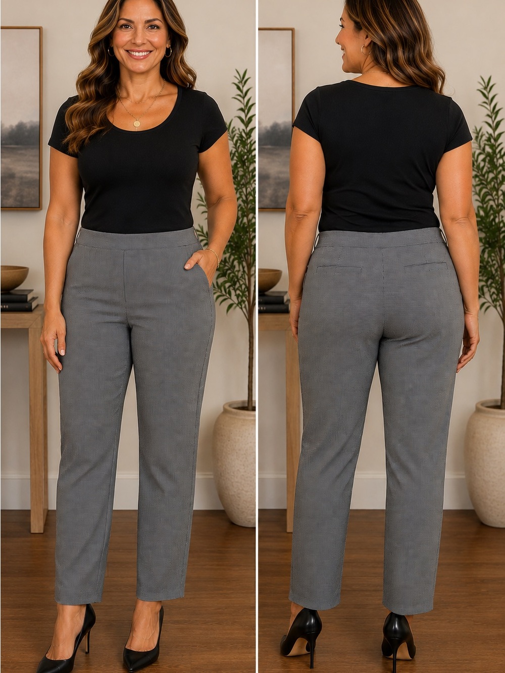 Hilary Radley Straight-Leg Pants Stretch